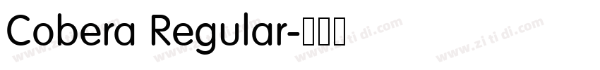 Cobera Regular字体转换
